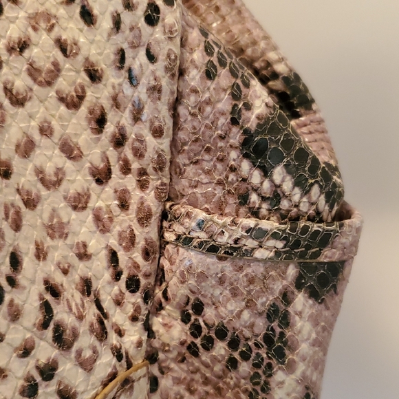 Elaine TURNER,New Snakeskin Patterned Women's Bag,large With Side Pockets - Picture 4 of 6